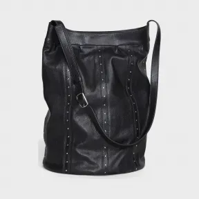 思琳/Celine 男士 Soft bucket 中号饰钉小羊皮水桶包 189903BLR.38SI