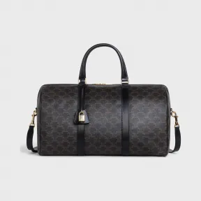 思琳/Celine 男士 Triomphe 帆布和小牛皮中号旅行包 190662BRK.38NO