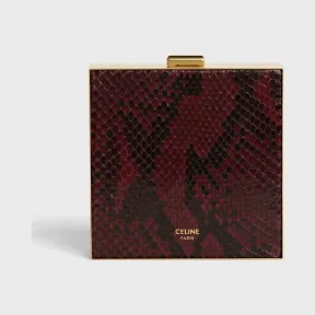 思琳/Celine 女士 蟒蛇皮方形化妆包 191554BVP.28BD