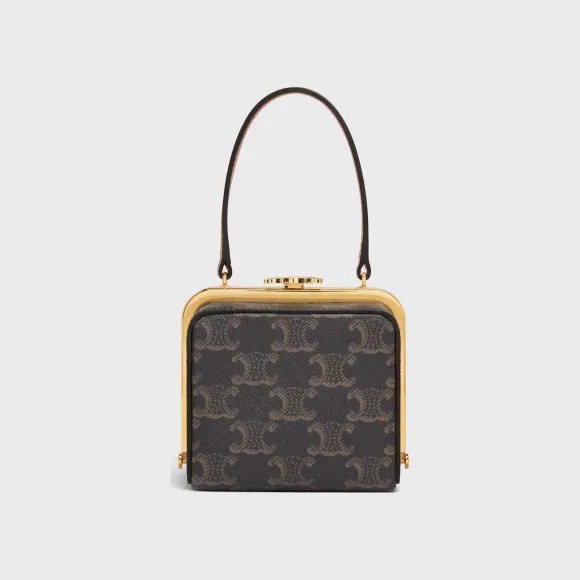 思琳/Celine TRIOMPHE 标志印花牛皮革化妆盒 197242DI3.04LU