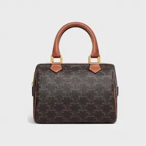 思琳/Celine 小号标志印花牛皮革波士顿包 197582CAS.04LU