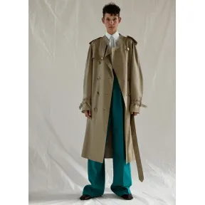 思琳/Celine  米色亮泽小牛皮风衣 28S82045A.17AR