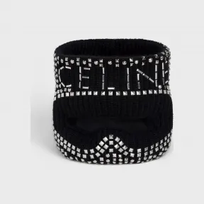 思琳/Celine 男士 刺绣铆钉羊毛面具 2A24S930O.38NO.TU