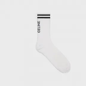 思琳/Celine CELINE条纹棉质短袜 2A25P035N.38NY.L