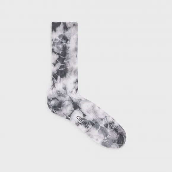 思琳/Celine 男士 扎染棉质短袜 2A30W963M.38OW.L