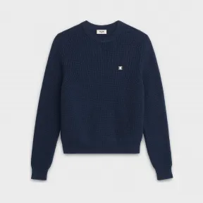 思琳/Celine 男士 罗纹羊毛圆领套头衫 2A709439F.07MR