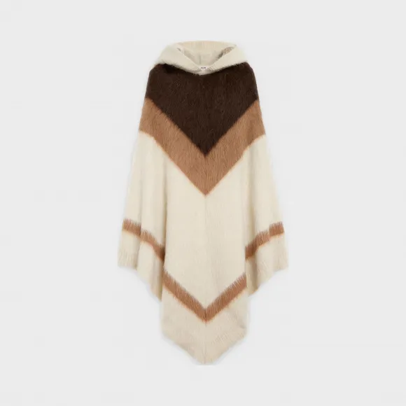 思琳/Celine 女士 “Fair Isle”图案羊驼毛披风 2A957302H.01OD