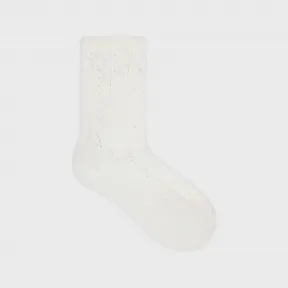 思琳/Celine 棉质网眼短袜 2ADM9851V.01OW