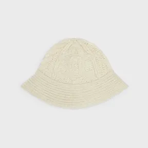 思琳/Celine TRIOMPHE ARAN羊驼毛羊毛钟形帽 2AE7I286X.01OW