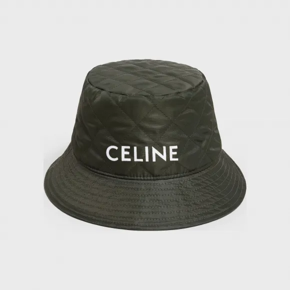 思琳/Celine 女士 CELINE 尼龙斜纹布渔夫帽 - 森林 2AUB8930C.31FE