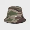 思琳/Celine 男士 刺绣迷彩棉质渔夫帽 2AUO4494M.02MK.L