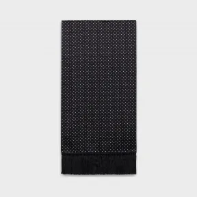 思琳/Celine 男士 波点印花真丝缎经典长款围巾 2AW00056E.38OW