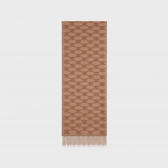 思琳/Celine 交织字母山羊绒围巾 2AW02252U.18AB