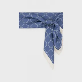 思琳/Celine 女士 真丝斜纹布方巾 - Denim 2AWB6557P.07DD