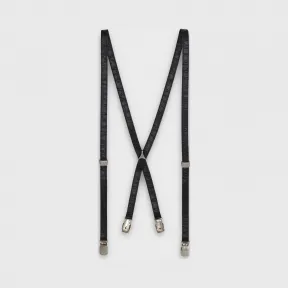 思琳/Celine 男士 压花皮革吊裤带 2AY10837G.38NO