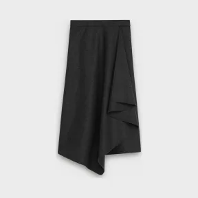 思琳/Celine 女士 法兰绒羊毛裹身喇叭裙 2J077325C.10AN