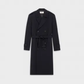 思琳/Celine 男士 日本羊毛华达呢长款风衣 2M240959C.07MR