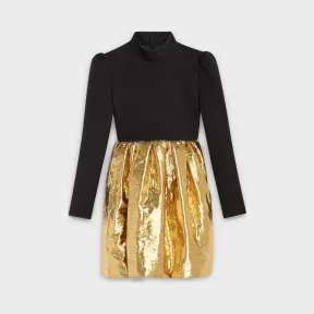 思琳/Celine 女士 羊毛真丝混纺泡泡裙 2R1896102.38NO