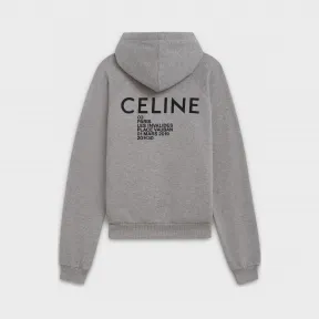 思琳/Celine 女士 “时装秀邀请函”印花绒布经典运动衫 2Y006170H.06BK