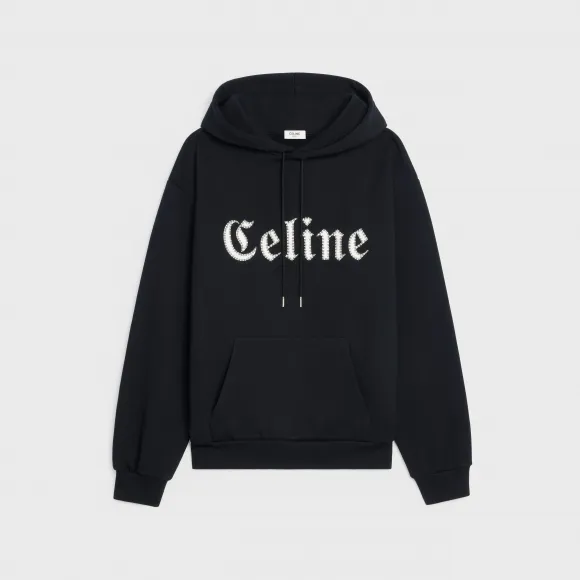 思琳/Celine 男士 棉质抓绒饰钉连帽衫 2Y700670Q.38AW.L