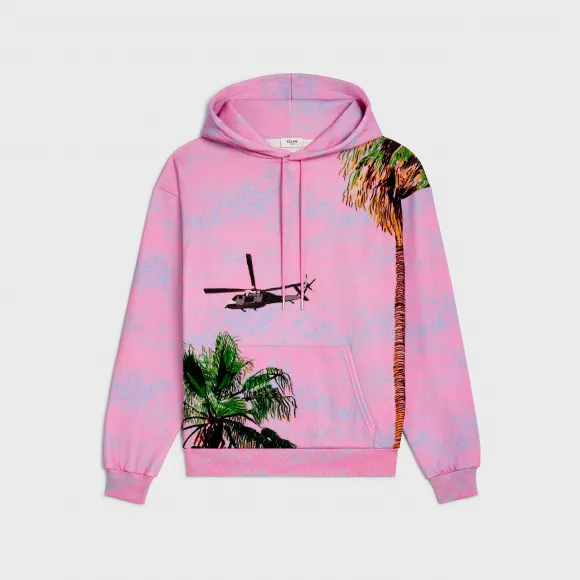 思琳/Celine 男士 AVE 57 SKY棉质抓绒宽松连帽衫 2Y85B670Q.25UH.L