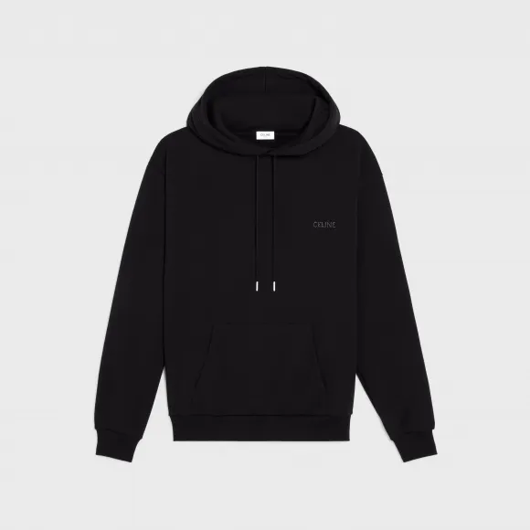 思琳/Celine 男士 棉质抓绒饰钉宽松连帽衫 2Y961670Q.38NS.L