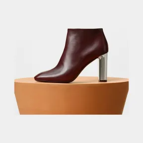 思琳/Celine  BamBam茄紫色小山羊皮低帮靴 316723KBBC.33OB