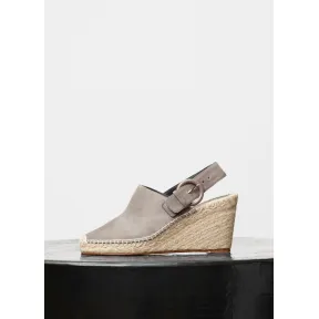 思琳/Celine  Espadrille海军蓝绒面小牛皮后系带穆勒鞋 318283USPC.08MG