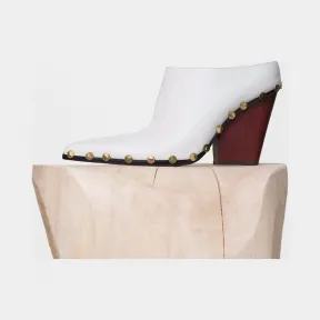 思琳/Celine  RodeoHigh荧光白小牛皮饰钉穆勒鞋 318513CRNC.01OP