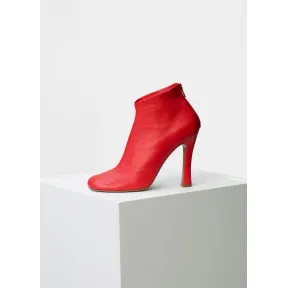 思琳/Celine  GloveBootie罂粟红Nappa小羊皮90毫米鞋跟弹力短靴 321613LSBC.27PY