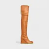 思琳/Celine 女士 Manon Wedge 小牛皮过膝靴 335373190C.04LU