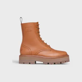 思琳/Celine 女士 小牛皮Celine Bulky系带皮靴 - 黄褐色 345553190C.04LU