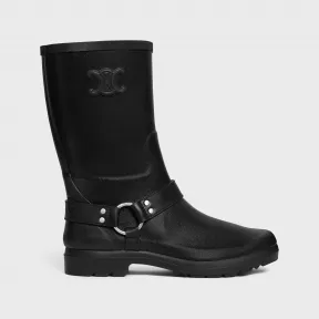 思琳/Celine 橡胶和牛皮革中筒雨靴 357397010C.38NO