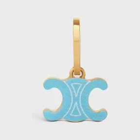 思琳/Celine 女士  SEPARABLES TRIOMPHE金色饰面黄铜和数码印花吊坠 460IW6BDP.35BG