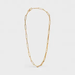 思琳/Celine 女士 Chaîne Plate 镀金银质颈圈 46Q916SIV.35OR