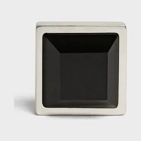 思琳/Celine 男士 Aiguise 标准纯银和缟玛瑙别针 46R586SSO.38OY