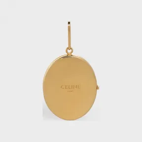 思琳/Celine 女士 CELINE Separables 金色饰面黄铜和精钢材质镜面徽章 46S436BSL.36AO