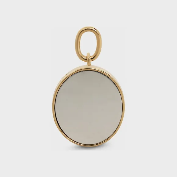 思琳/Celine 女士 Celine Separables 金色饰面黄铜和钢制小镜子吊坠 - 金色 46T136BSL.35OR