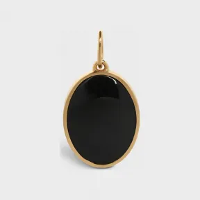 思琳/Celine 女士 Celine Separables 金色饰面和缟玛瑙黄铜小石吊坠 - 金色 / 缟玛瑙 46T186ONB.38GX