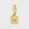 思琳/Celine 女士 Celine Separables Sulky Plate 迷你金色黄铜吊坠 - 金色 46X076BRA.35OR