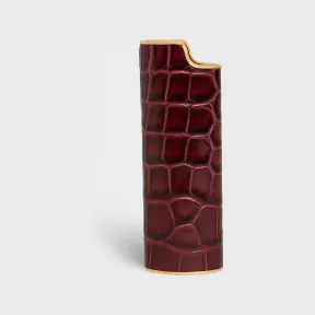 思琳/Celine 女士 黄铜和鳄鱼皮革大号打火机盒 4M0084AAT.28BD