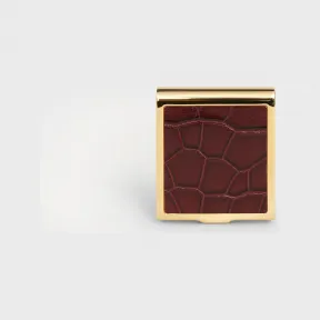 思琳/Celine 女士 黄铜和鳄鱼皮革火柴盒 4M0094AAT.28BD