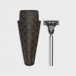 思琳/Celine 男士 标志印花配盒黄铜剃须刀 4M0172AAV.38NO