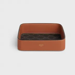 思琳/Celine 女士 标志印花牛皮革饰品盘 4M0262ABO.04LU