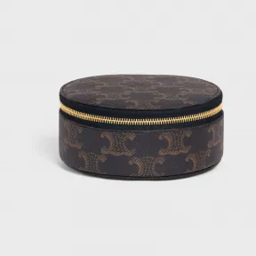 思琳/Celine 标志印花牛皮革拉链圆盒 4M1502CZJ.04LU