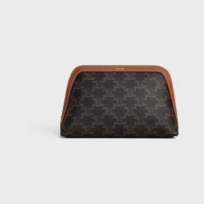 思琳/Celine 女士 中号标志印花牛皮革化妆包 4M1632CZJ.01BC