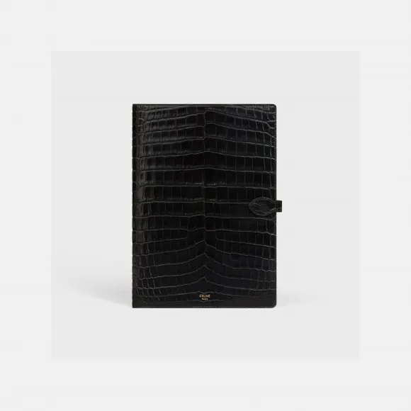 思琳/Celine 女士 大号鳄鱼皮革笔记本封套 4M2194AI3.38NO