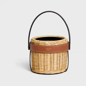 思琳/Celine 植物材料和牛皮革烛台 4M2732AIV.04LU