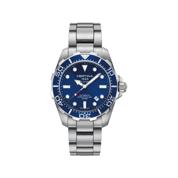 雪铁纳/Certina DS Action Diver 动能系列自动潜水表 43.20 MM 316L 精钢 自动机械机芯 男表 C013.407.11.041.00