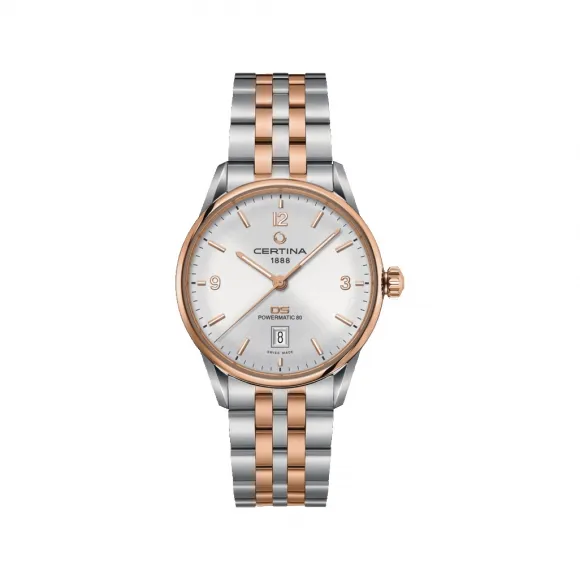 雪铁纳/Certina DS Powermatic 80 劲能80系列 40.00 MM 带有 PVD 涂层的 316L 精钢 自动机械机芯 男表 C026.407.22.037.00